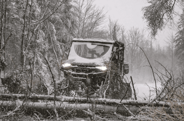 Polaris Ranger XP 1000 on tracks